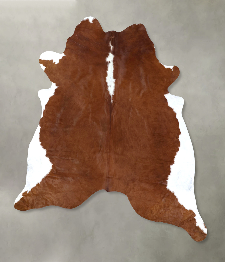 Hereford XX-Large Brazilian Cowhide Rug 8'2"H x 7'2"W #B19317 by Hudson Hides