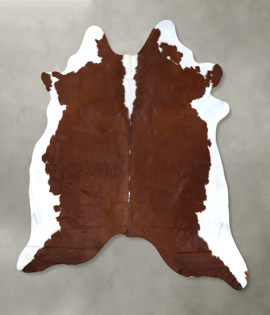 Hereford XX-Large Brazilian Cowhide Rug 8'3"H x 7'2"W #B19319 by Hudson Hides