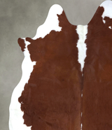 Hereford XX-Large Brazilian Cowhide Rug 8'3"H x 7'2"W #B19319 by Hudson Hides