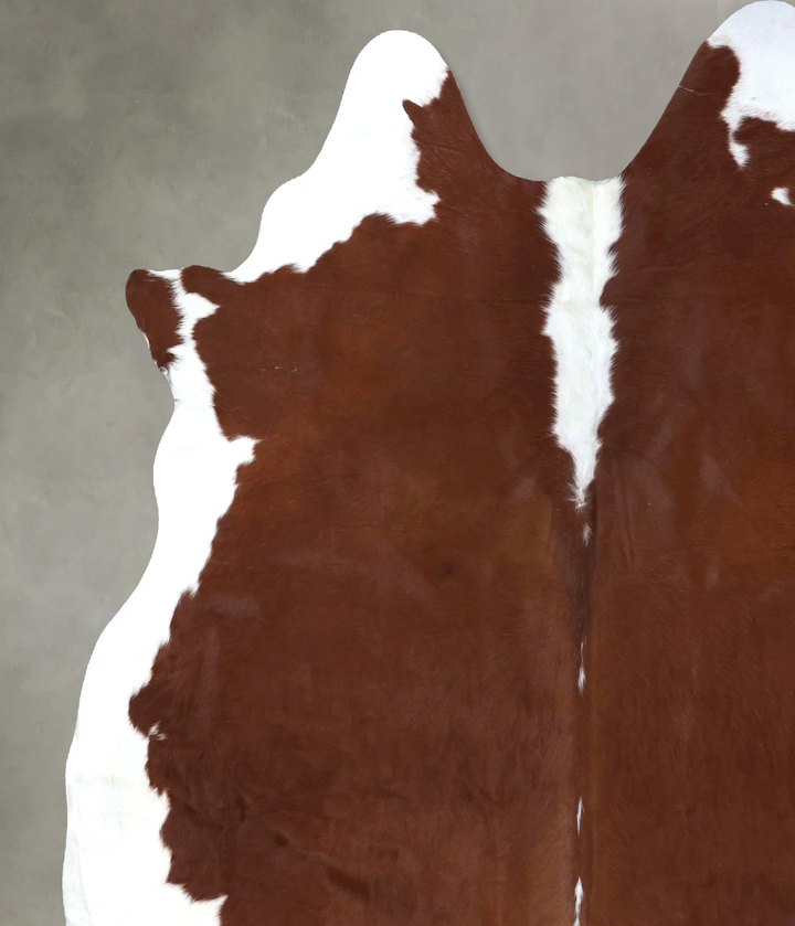 Hereford XX-Large Brazilian Cowhide Rug 8'3"H x 7'2"W #B19319 by Hudson Hides