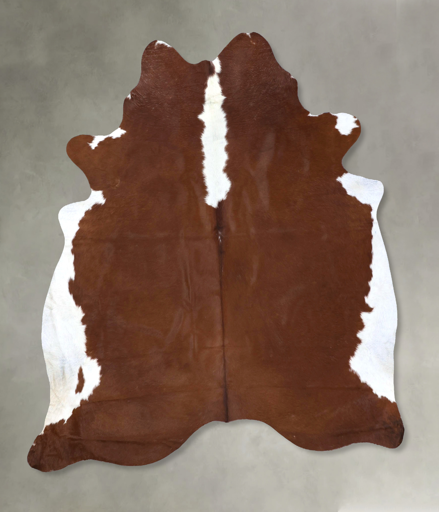 Hereford XX-Large Brazilian Cowhide Rug 7'10"H x 6'10"W #B19320 by Hudson Hides