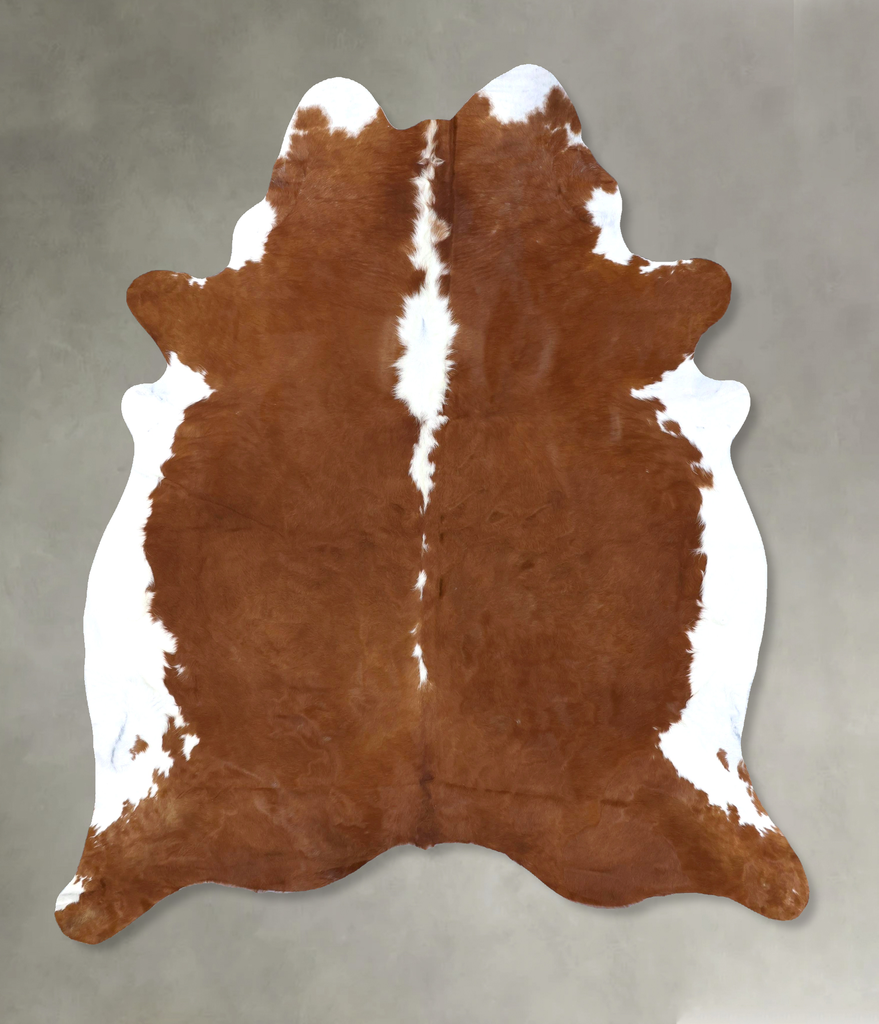 Hereford XX-Large Brazilian Cowhide Rug 7'11"H x 6'9"W #B19325 by Hudson Hides