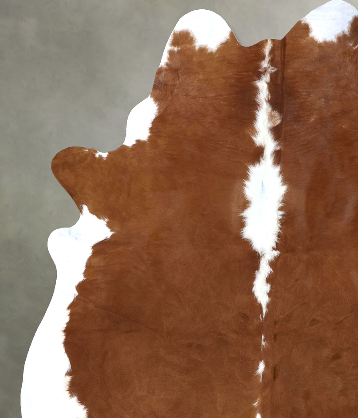 Hereford XX-Large Brazilian Cowhide Rug 7'11"H x 6'9"W #B19325 by Hudson Hides