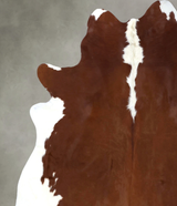 Hereford XX-Large Brazilian Cowhide Rug 7'6"H x 6'11"W #B19327 by Hudson Hides