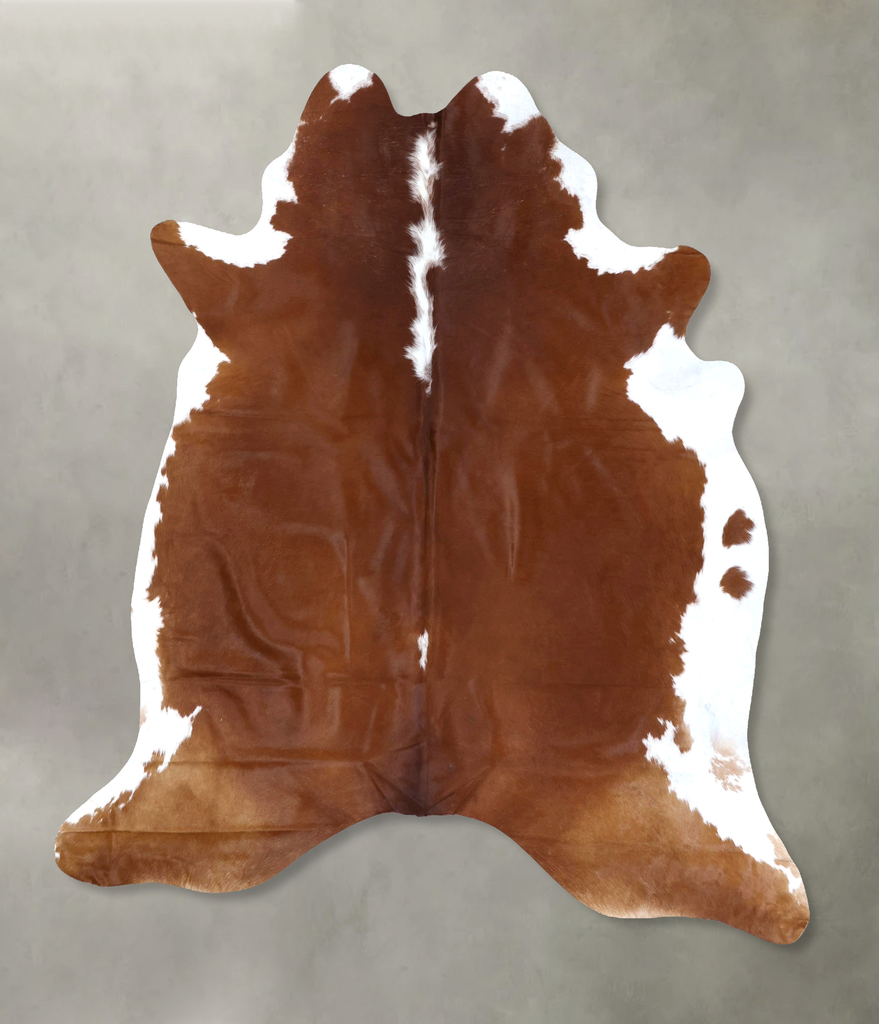 Hereford XX-Large Brazilian Cowhide Rug 7'11"H x 6'9"W #B19329 by Hudson Hides