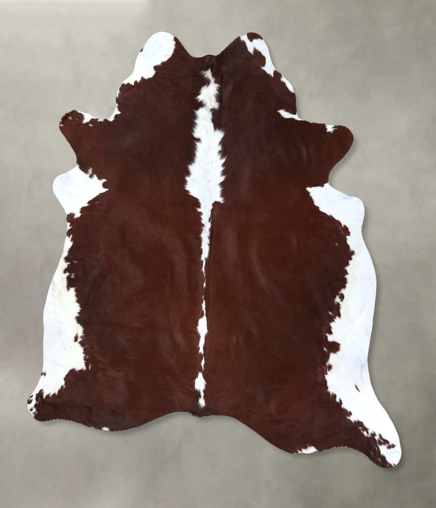 Hereford XX-Large Brazilian Cowhide Rug 7'8"H x 6'8"W #B19330 by Hudson Hides