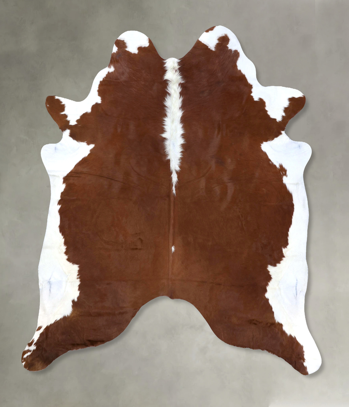 Hereford XX-Large Brazilian Cowhide Rug 8'0"H x 6'11"W #B19333 by Hudson Hides
