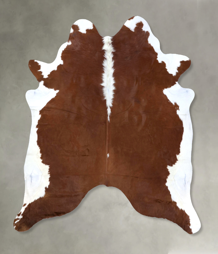 Hereford XX-Large Brazilian Cowhide Rug 8'0"H x 6'11"W #B19333 by Hudson Hides