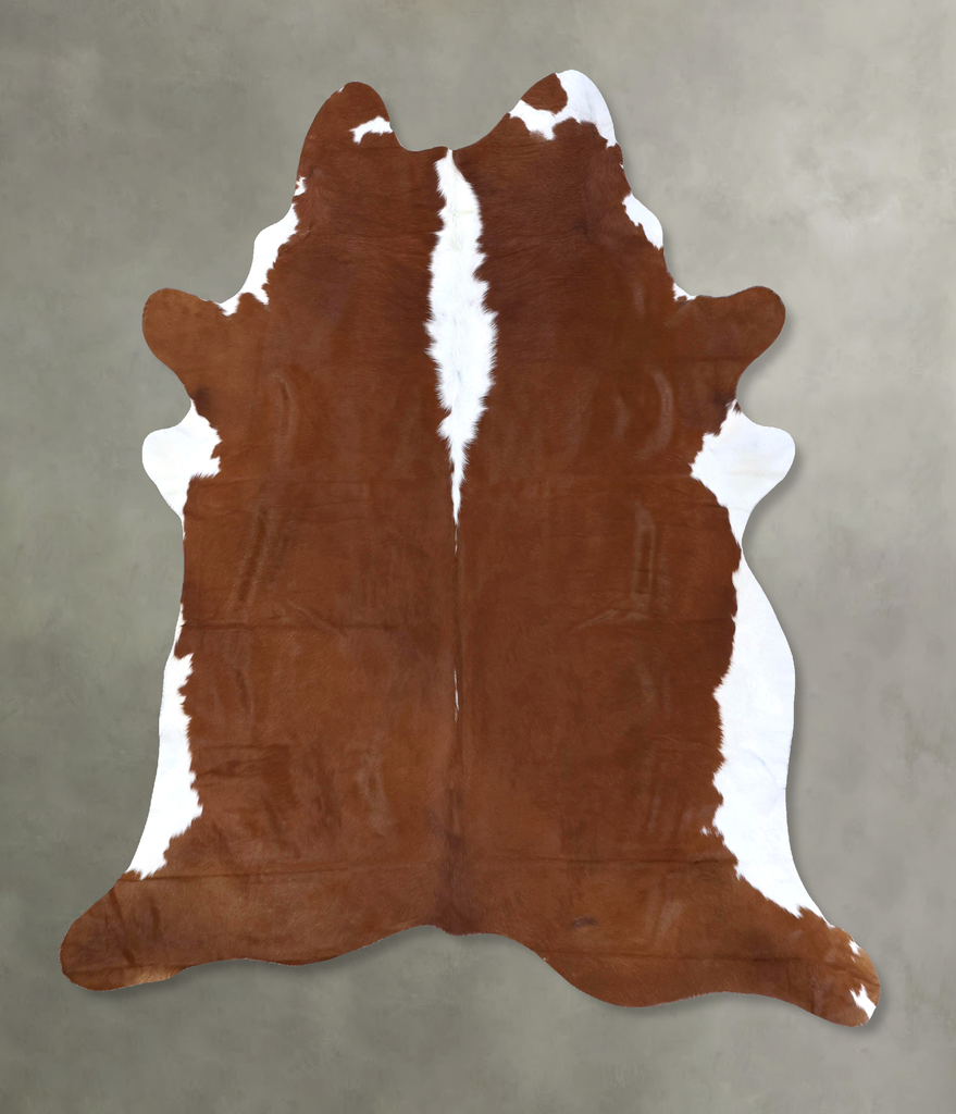 Hereford XX-Large Brazilian Cowhide Rug 7'7"H x 6'10"W #B19335 by Hudson Hides