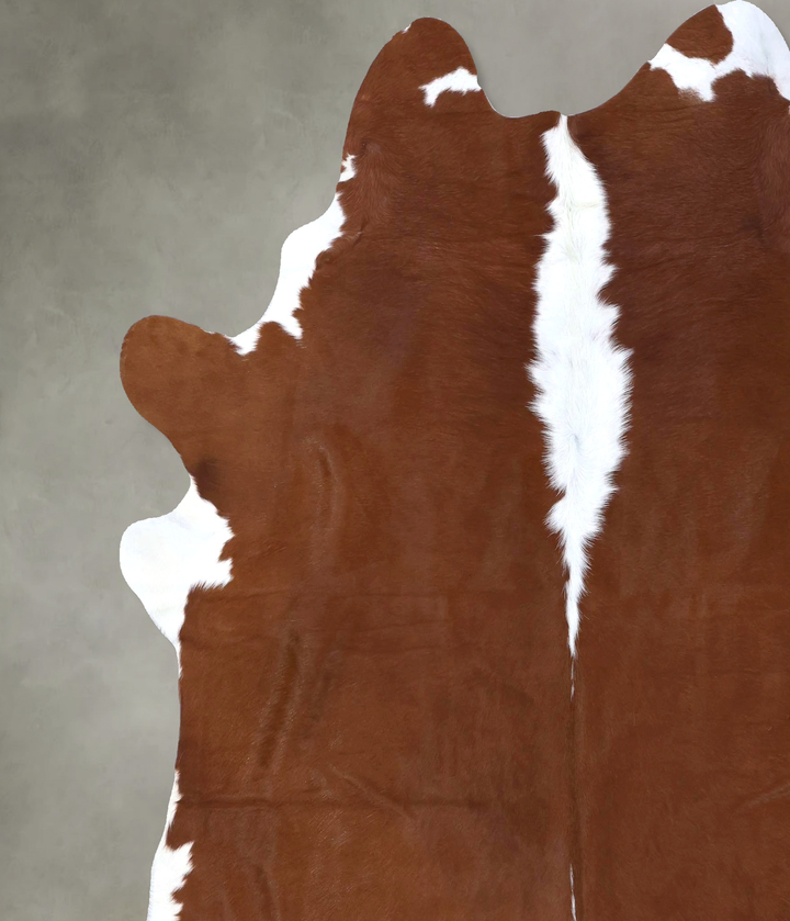 Hereford XX-Large Brazilian Cowhide Rug 7'7"H x 6'10"W #B19335 by Hudson Hides