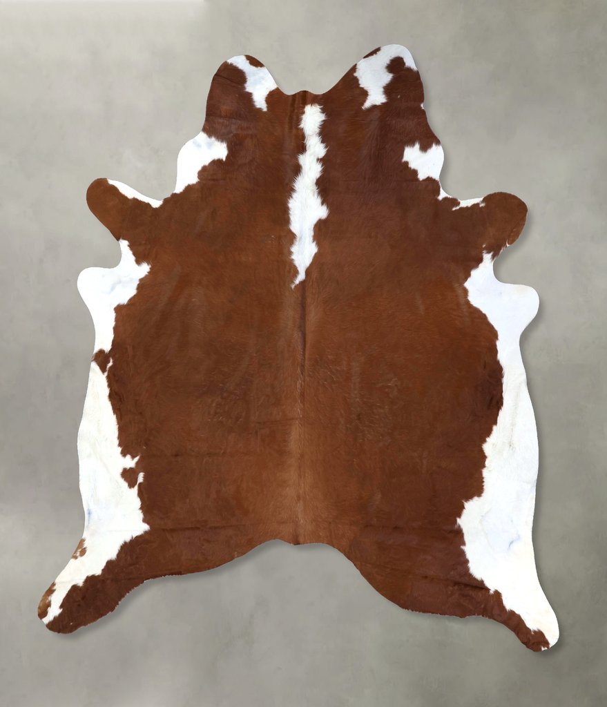 Hereford XX-Large Brazilian Cowhide Rug 8'2"H x 6'10"W #B19337 by Hudson Hides