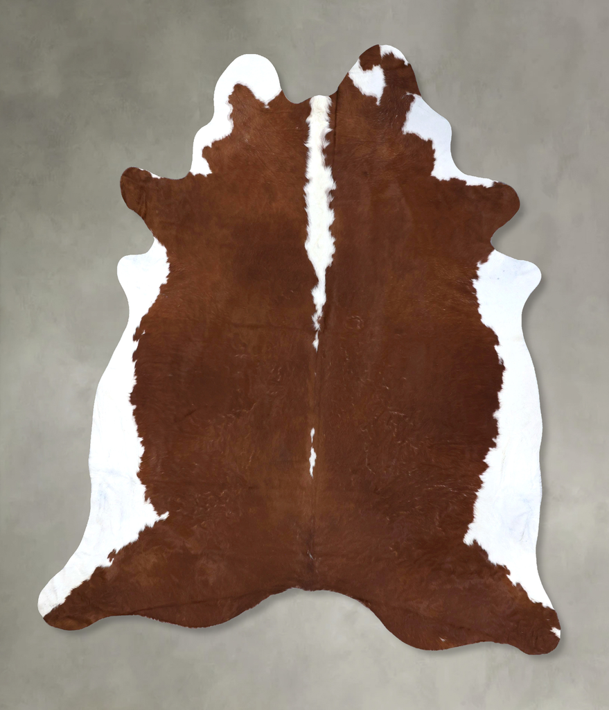 Hereford XX-Large Brazilian Cowhide Rug 8'10"H x 7'4"W #B19339 by Hudson Hides