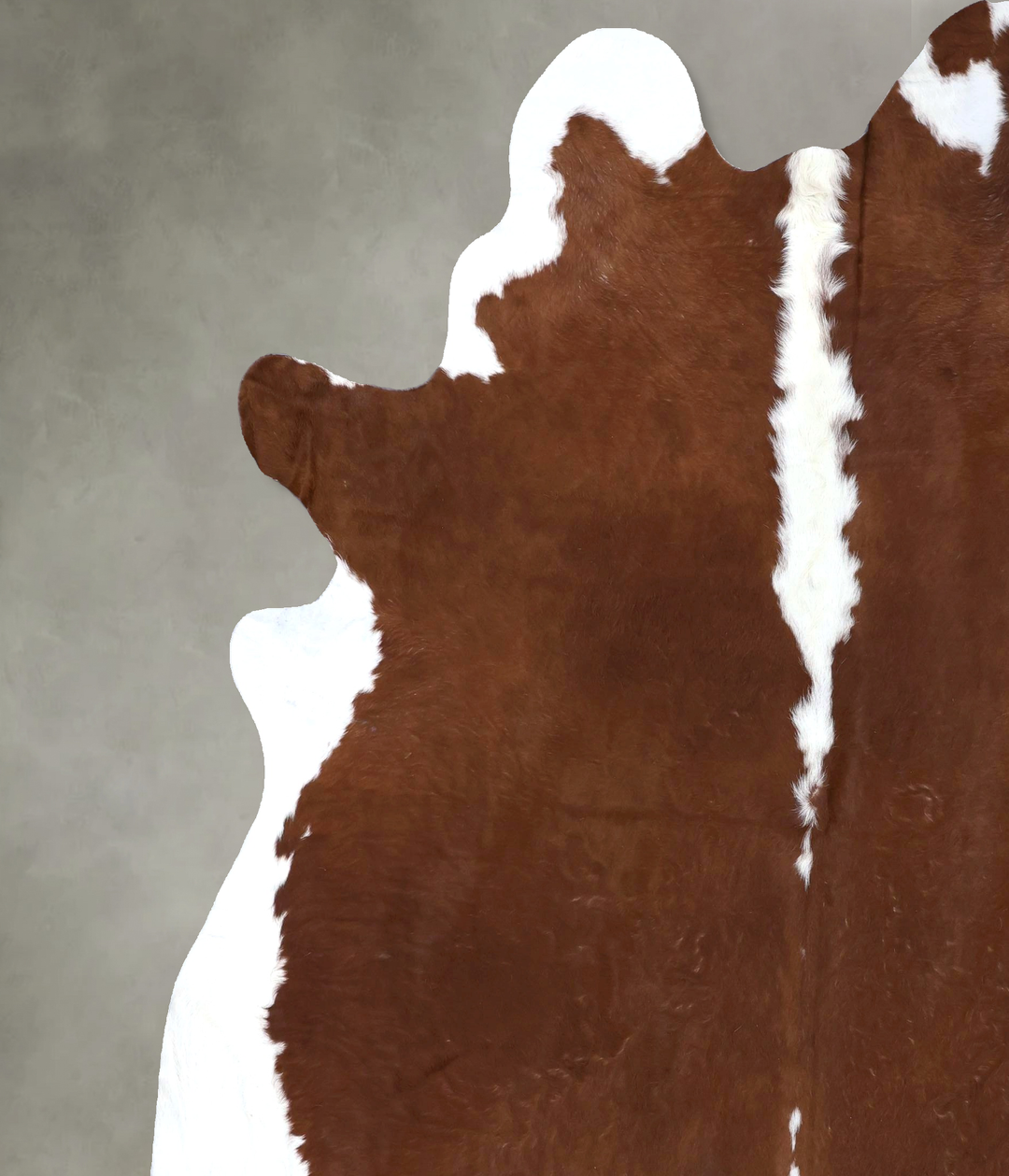 Hereford XX-Large Brazilian Cowhide Rug 8'10"H x 7'4"W #B19339 by Huds