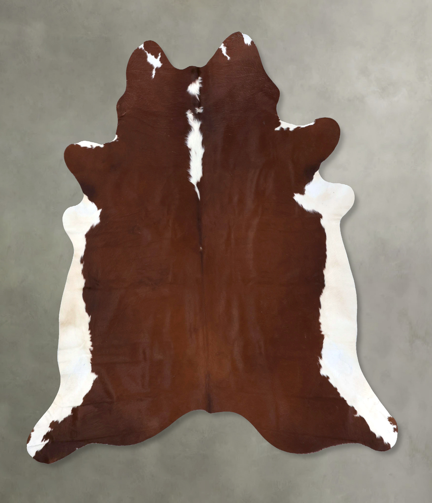 Hereford XX-Large Brazilian Cowhide Rug 7'8"H x 7'5"W #B19340 by Hudson Hides