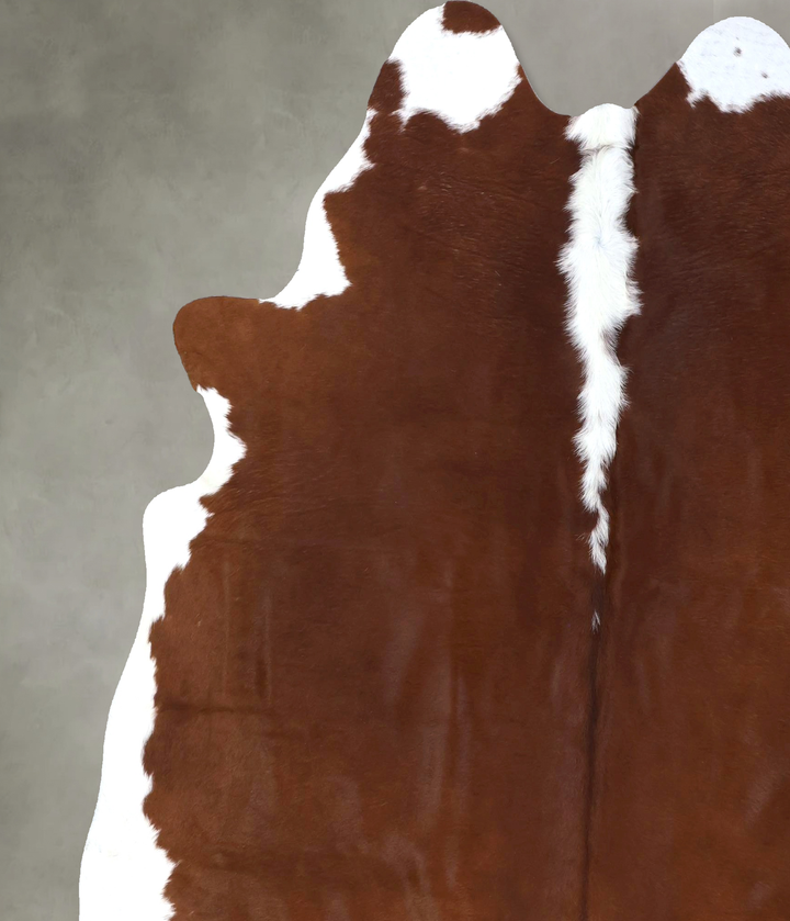 Hereford XX-Large Brazilian Cowhide Rug 7'8"H x 6'9"W #B19343 by Hudson Hides