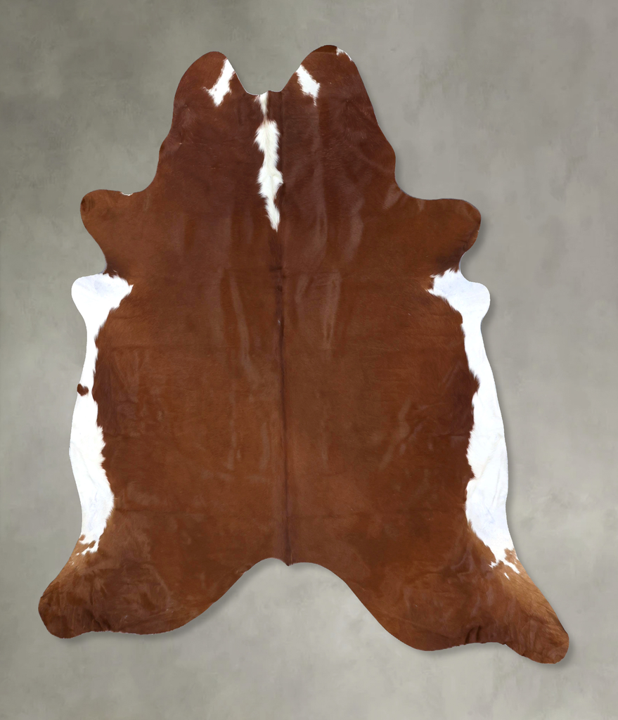 Hereford XX-Large Brazilian Cowhide Rug 7'7"H x 7'3"W #B19346 by Hudson Hides
