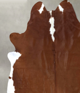 Hereford XX-Large Brazilian Cowhide Rug 7'7"H x 7'3"W #B19346 by Hudson Hides