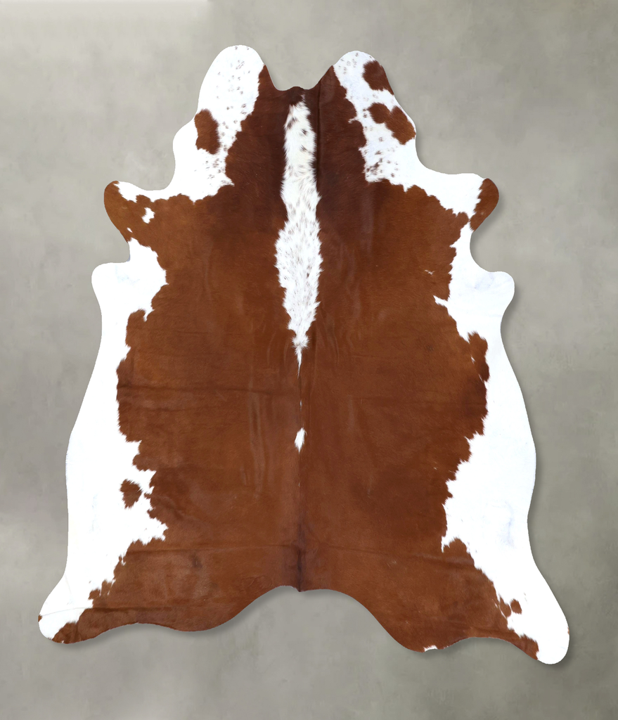 Hereford X-Large Brazilian Cowhide Rug 7'2"H x 6'9"W #B19347 by Hudson Hides