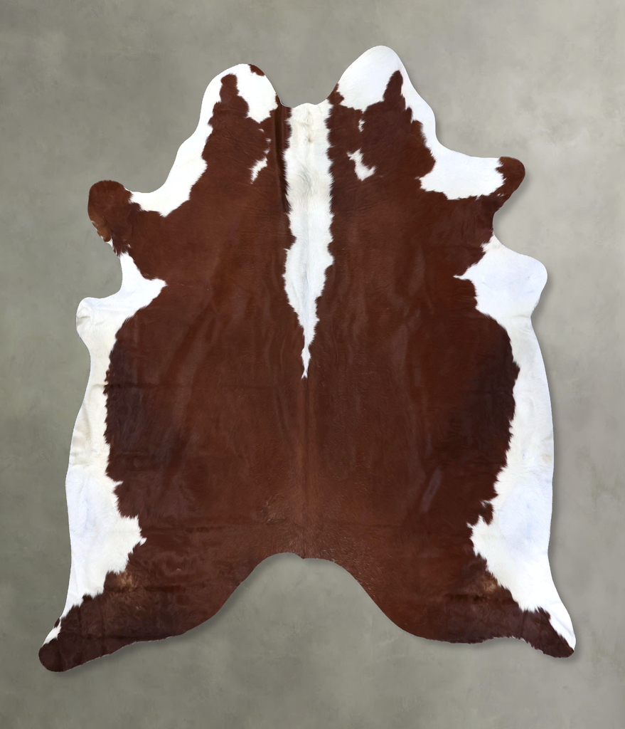 Hereford XX-Large Brazilian Cowhide Rug 7'11"H x 7'6"W #B19348 by Hudson Hides