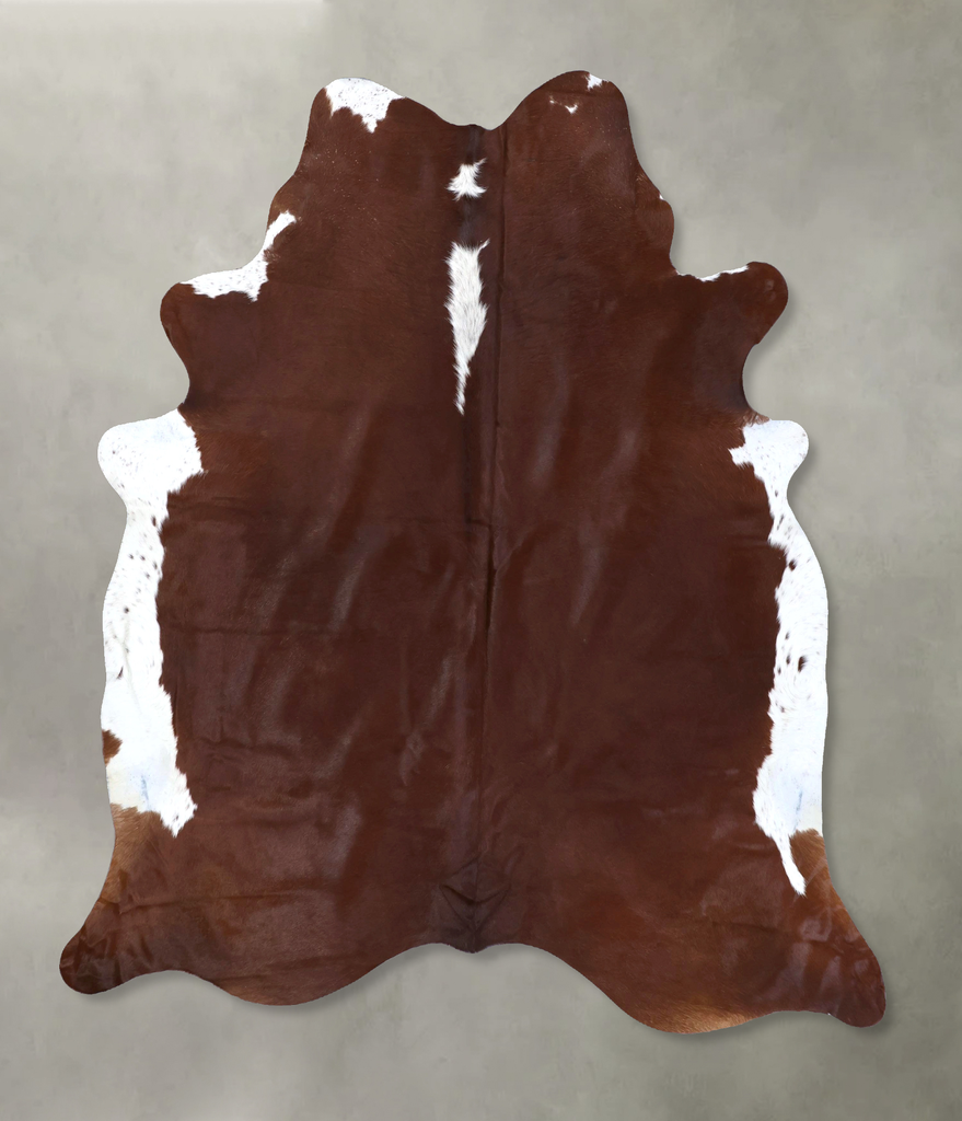 Hereford XX-Large Brazilian Cowhide Rug 7'9"H x 6'9"W #B19350 by Hudson Hides