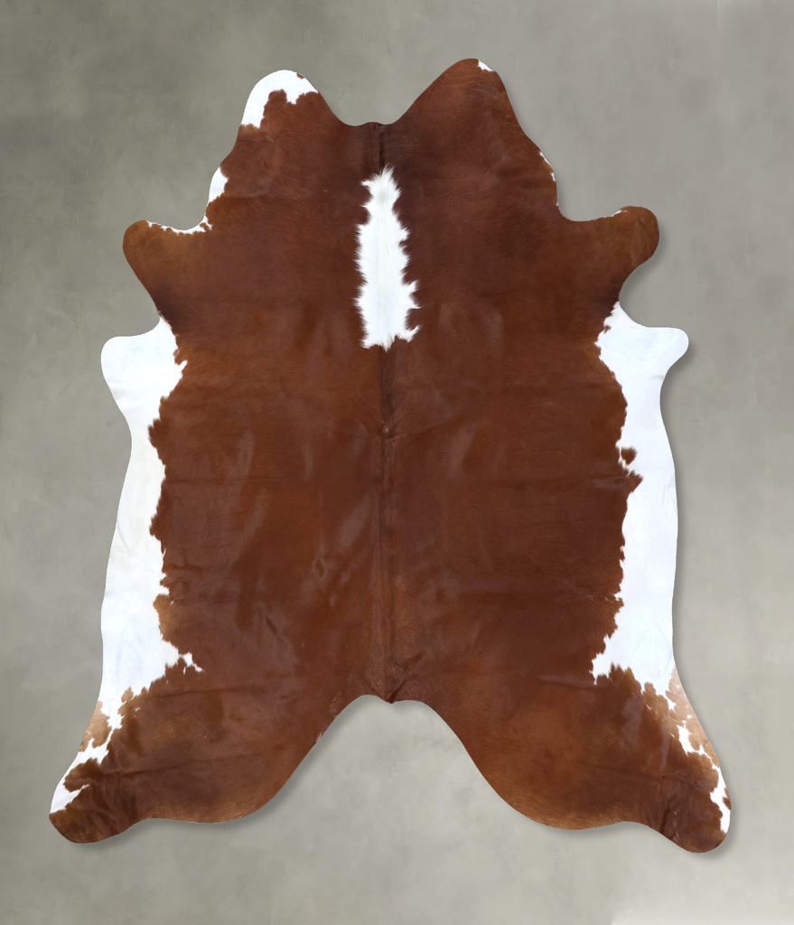 Hereford XX-Large Brazilian Cowhide Rug 7'10"H x 7'3"W #B19351 by Hudson Hides