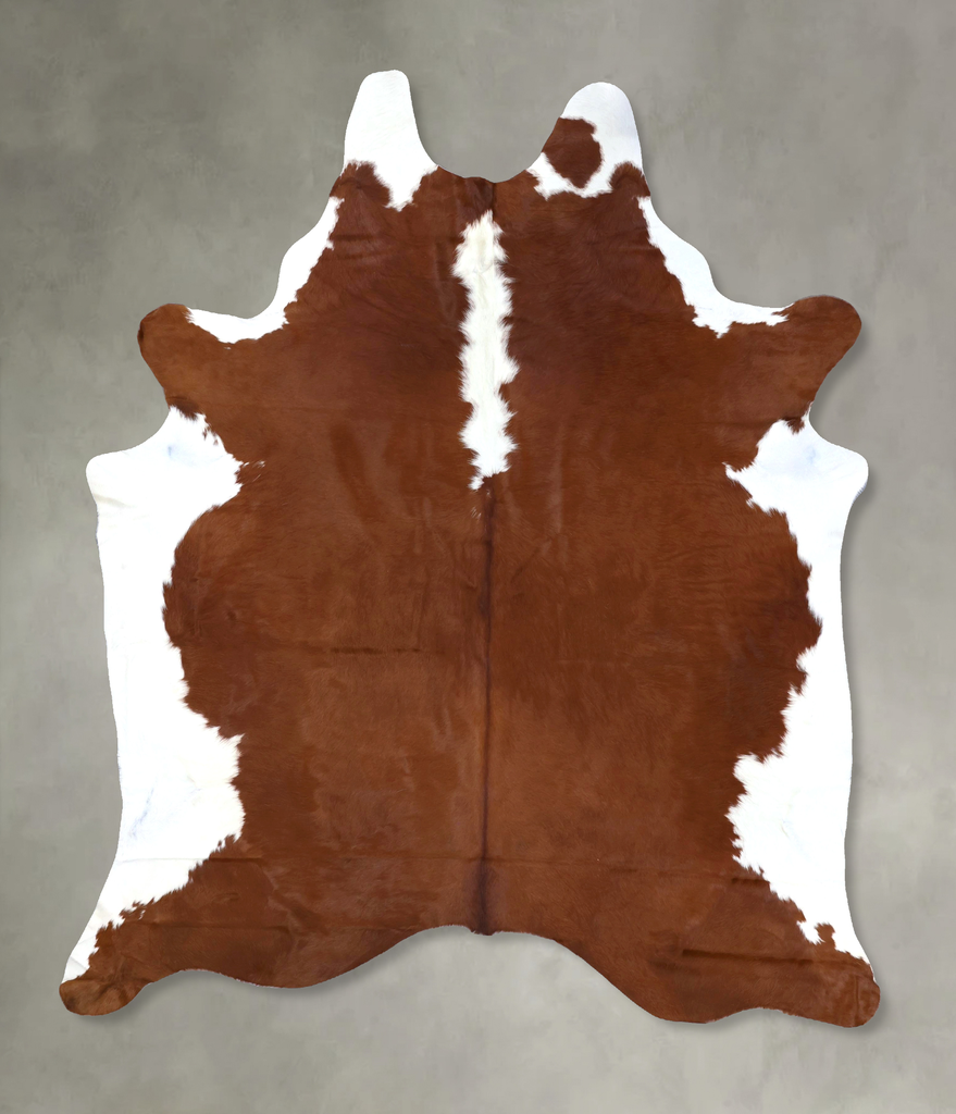 Hereford XX-Large Brazilian Cowhide Rug 8'9"H x 6'11"W #B19352 by Hudson Hides