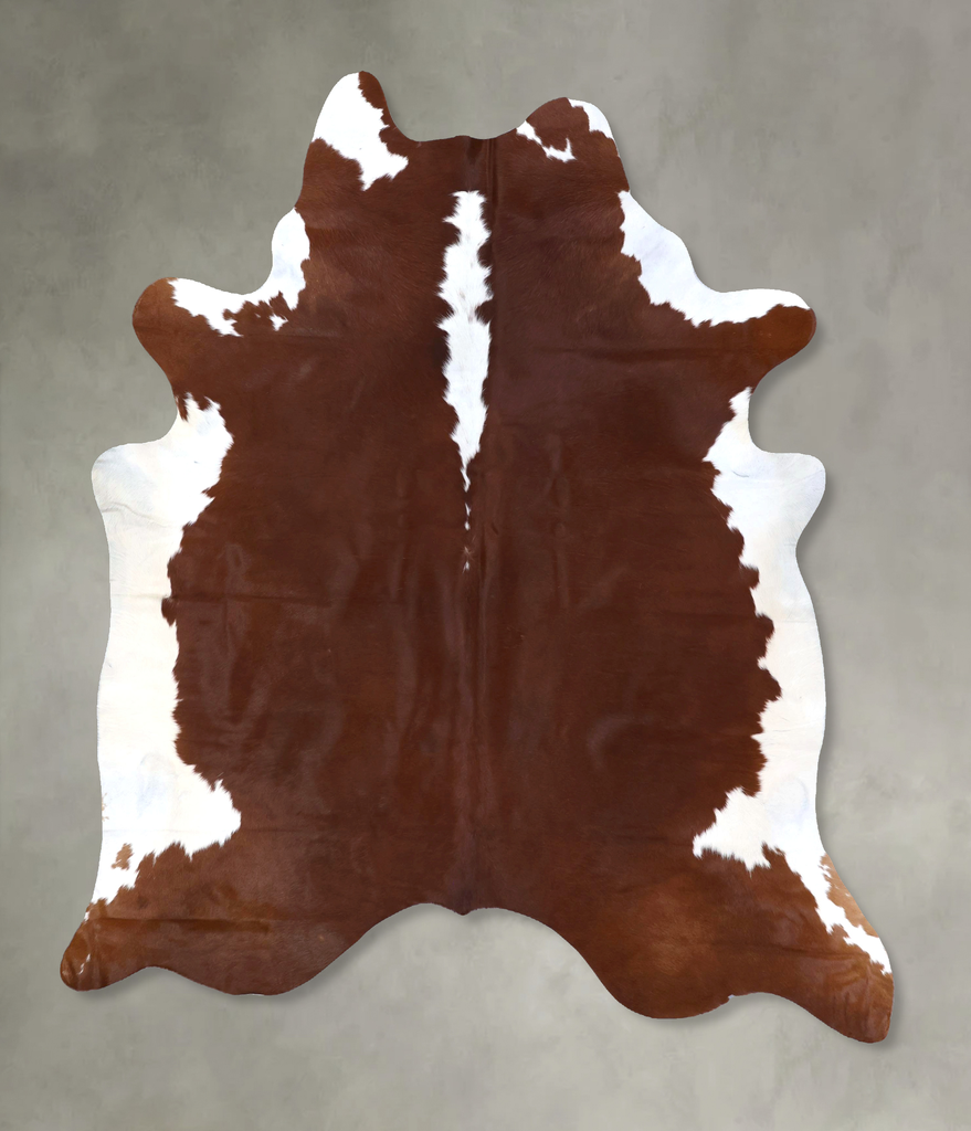 Hereford XX-Large Brazilian Cowhide Rug 7'10"H x 6'8"W #B19353 by Hudson Hides