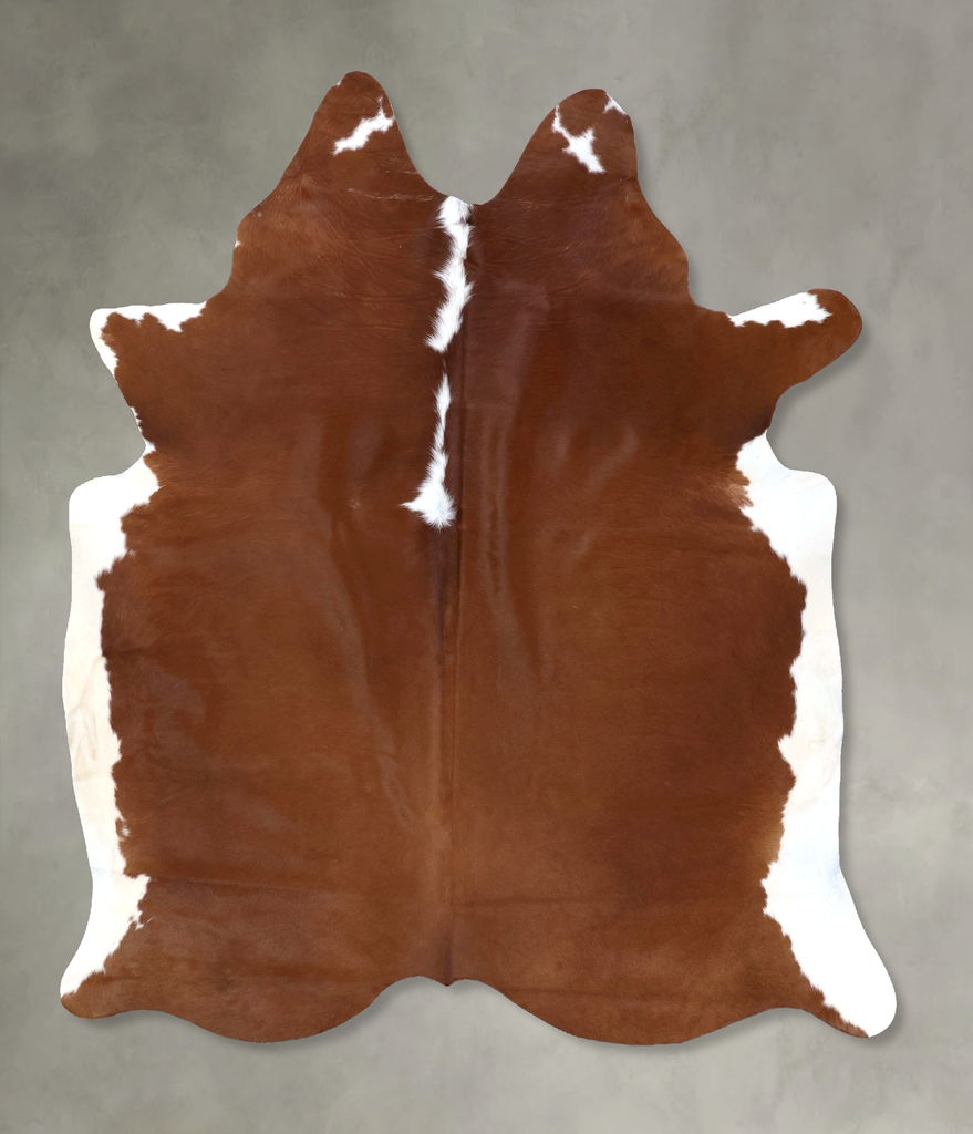 Hereford X-Large Brazilian Cowhide Rug 7'4"H x 6'2"W #B19355 by Hudson Hides