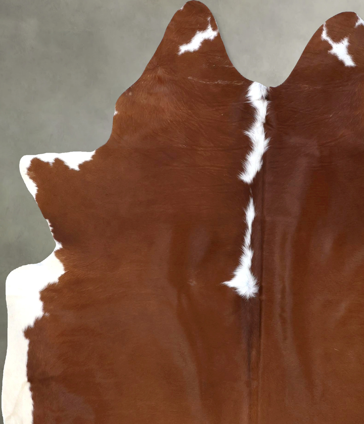 Hereford X-Large Brazilian Cowhide Rug 7'4"H x 6'2"W #B19355 by Hudson Hides