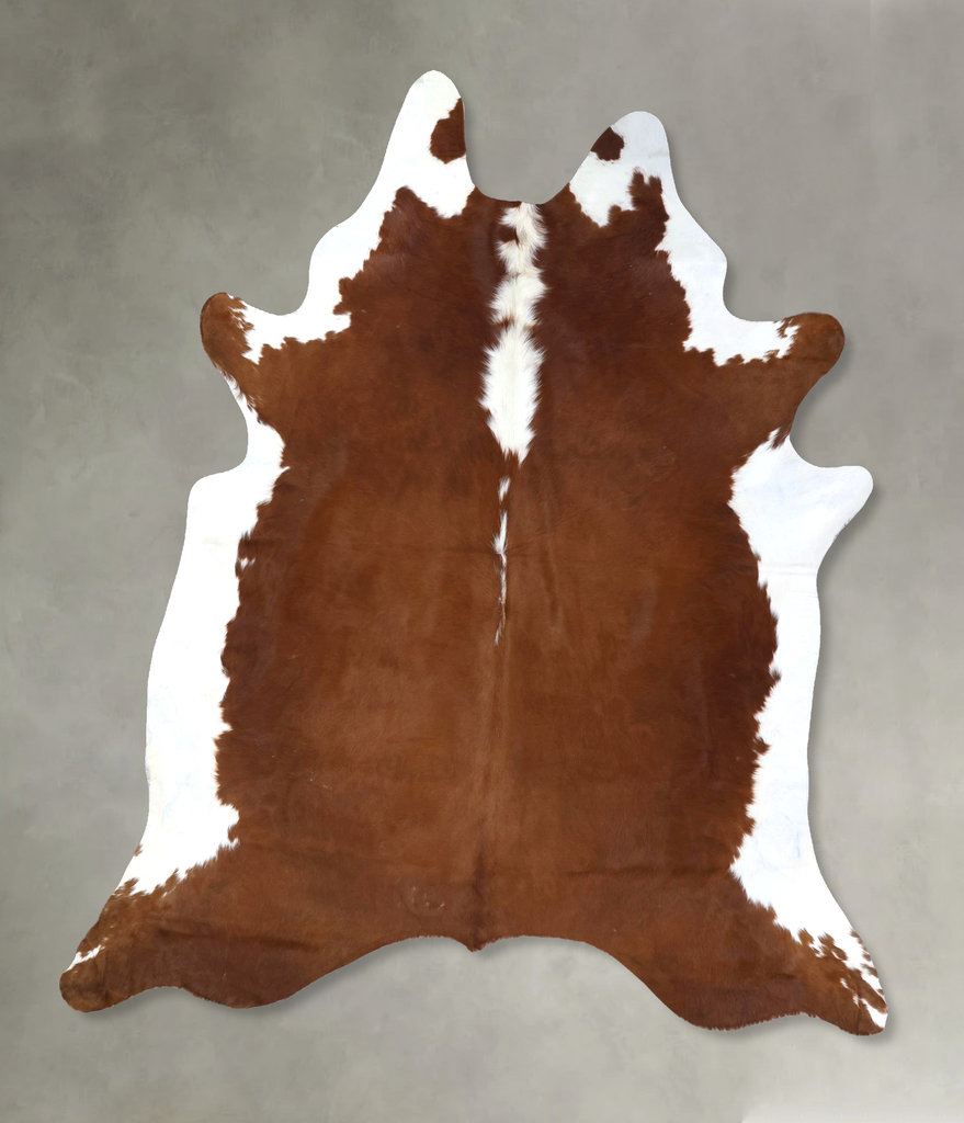 Hereford XX-Large Brazilian Cowhide Rug 8'3"H x 7'0"W #B19356 by Hudson Hides