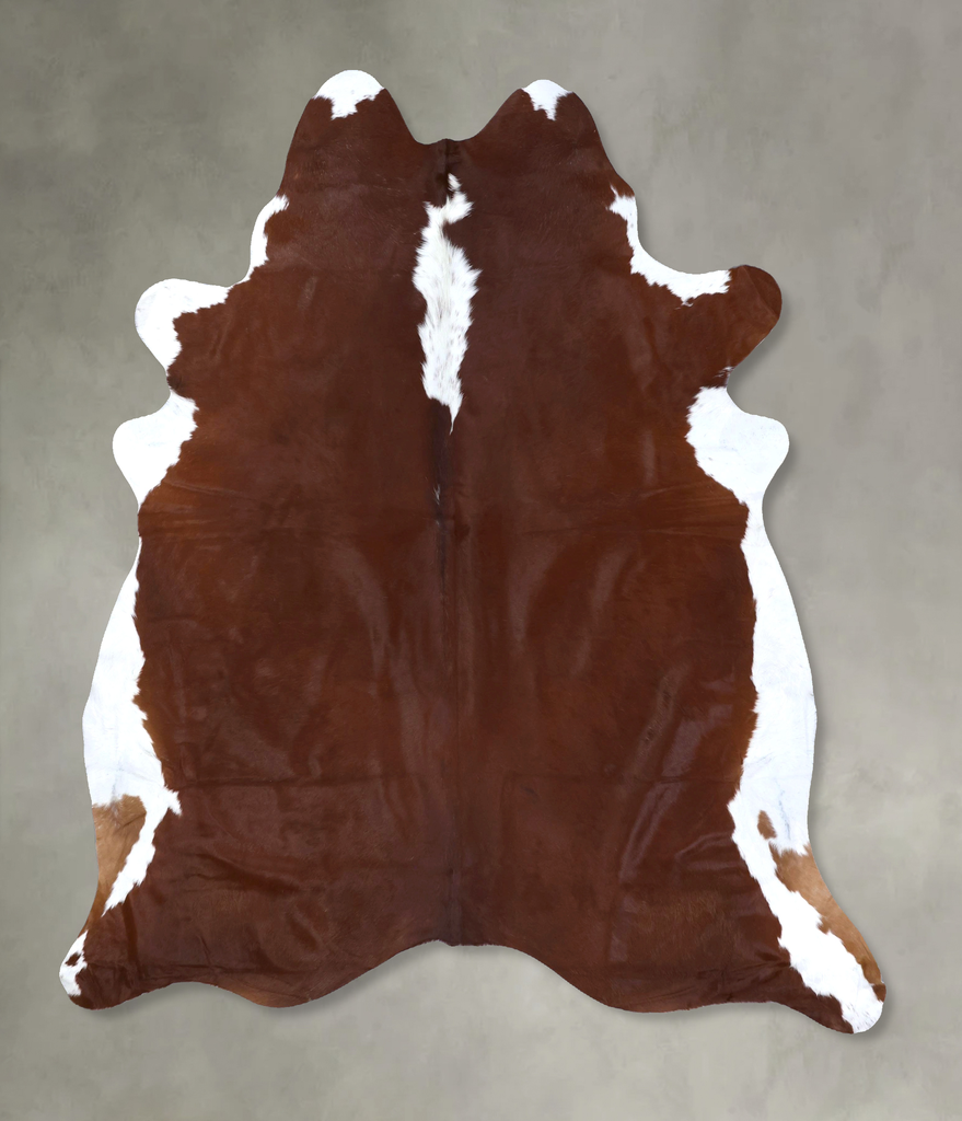 Hereford XX-Large Brazilian Cowhide Rug 7'10"H x 6'11"W #B19359 by Hudson Hides