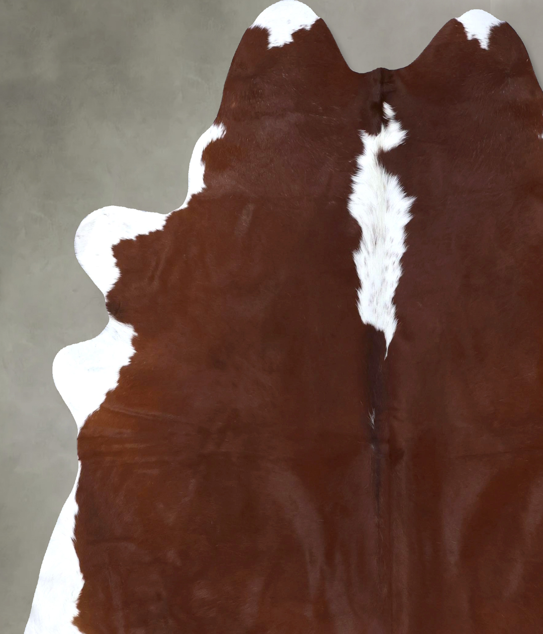 Hereford XX-Large Brazilian Cowhide Rug 7'10"H x 6'11"W #B19359 by Hud