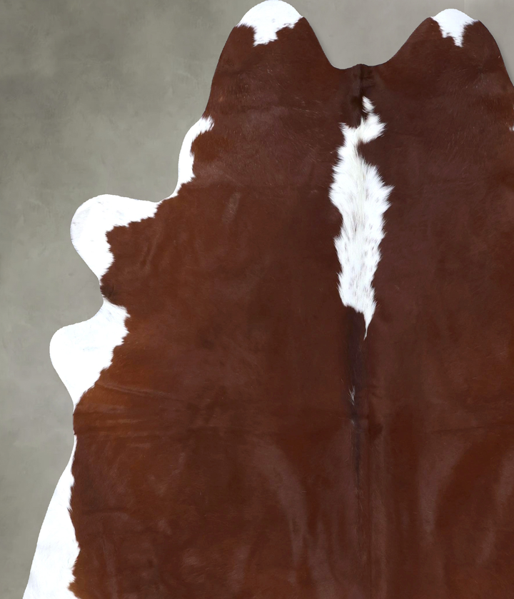 Hereford XX-Large Brazilian Cowhide Rug 7'10"H x 6'11"W #B19359 by Hudson Hides