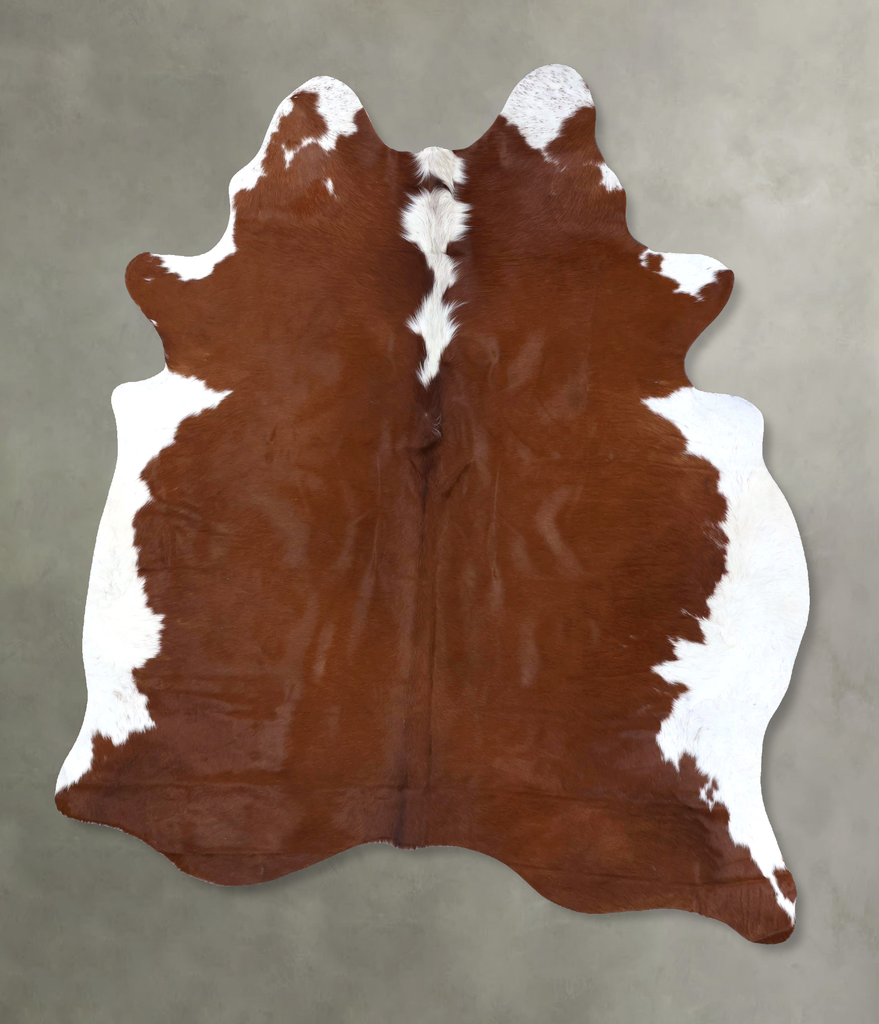 Hereford X-Large Brazilian Cowhide Rug 7'8"H x 6'1"W #B19360 by Hudson Hides
