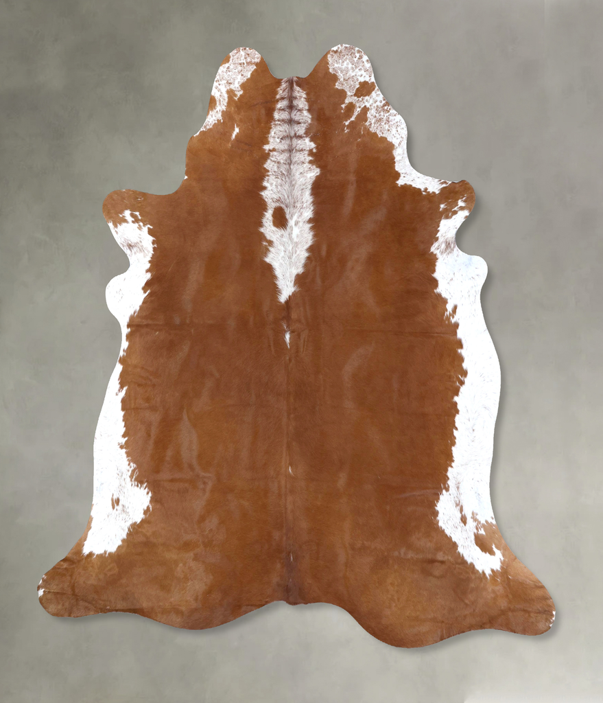 Hereford XX-Large Brazilian Cowhide Rug 7'6"H x 7'0"W #B19361 by Hudson Hides
