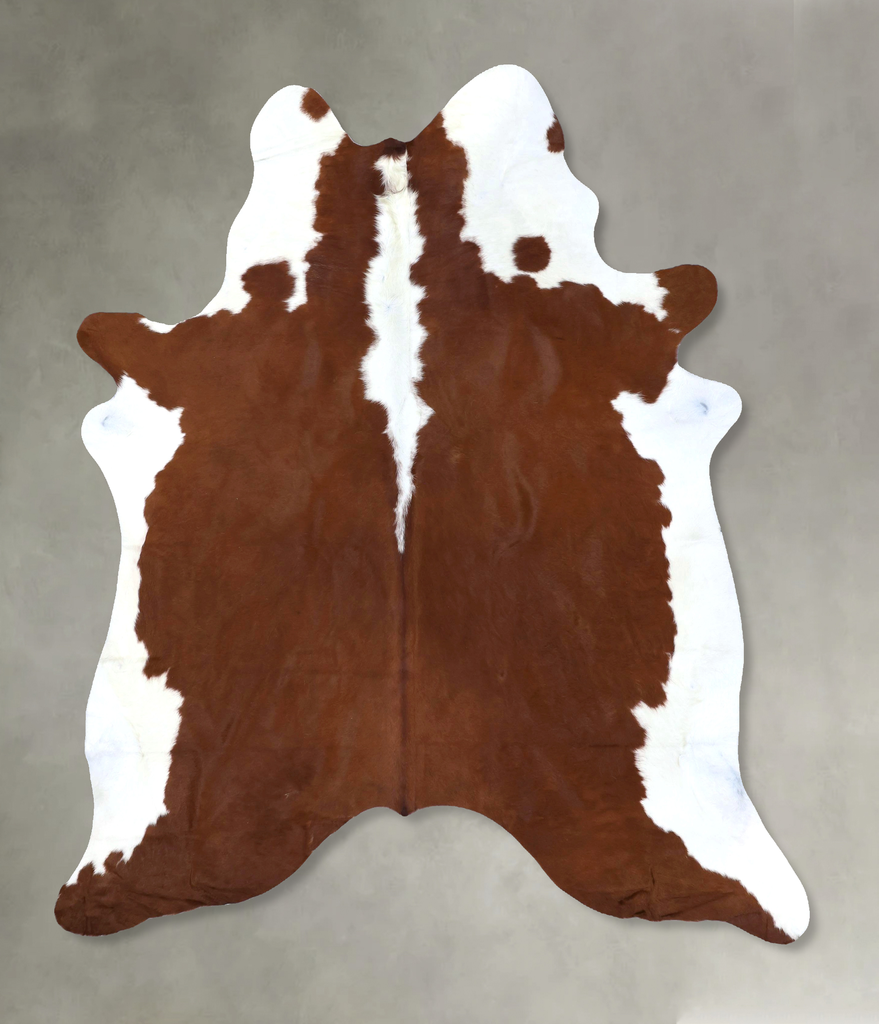 Hereford XX-Large Brazilian Cowhide Rug 7'10"H x 6'6"W #B19363 by Hudson Hides