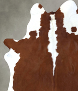 Hereford XX-Large Brazilian Cowhide Rug 7'10"H x 6'6"W #B19363 by Hudson Hides
