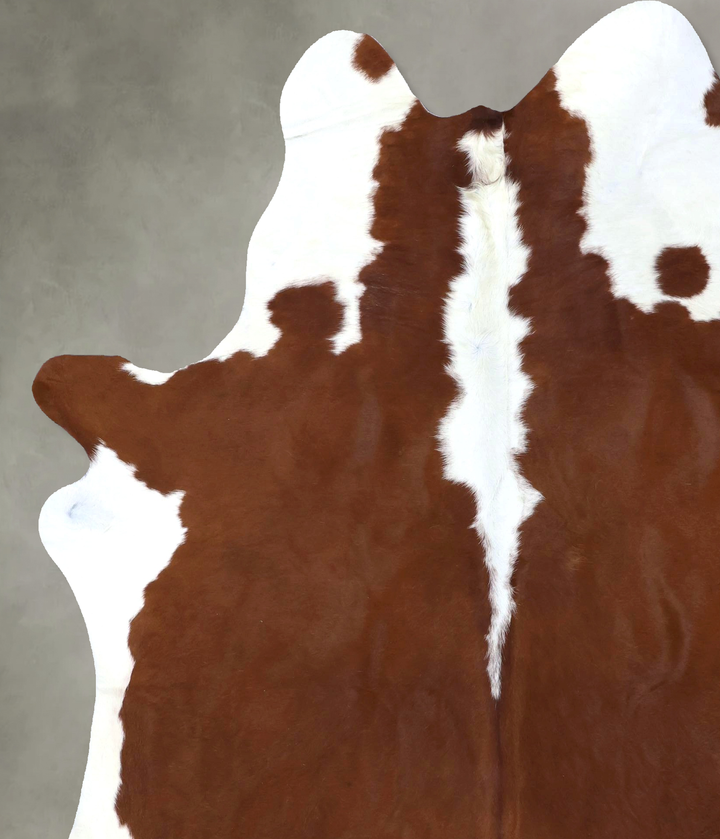 Hereford XX-Large Brazilian Cowhide Rug 7'10"H x 6'6"W #B19363 by Hudson Hides