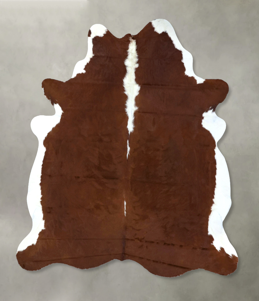 Hereford XX-Large Brazilian Cowhide Rug 7'9"H x 6'6"W #B19366 by Hudson Hides