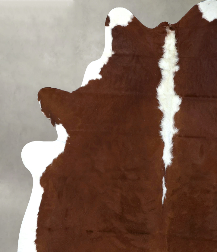 Hereford XX-Large Brazilian Cowhide Rug 7'9"H x 6'6"W #B19366 by Hudson Hides