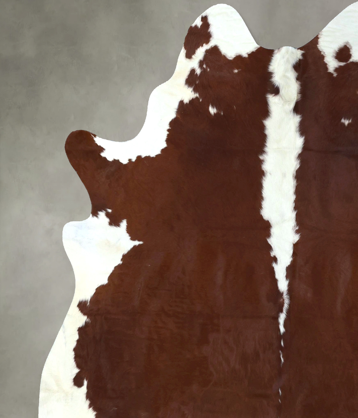 Hereford XX-Large Brazilian Cowhide Rug 7'6"H x 6'10"W #B19367 by Hudson Hides