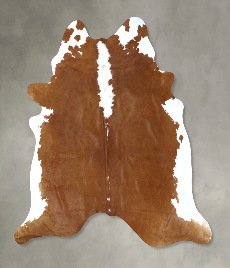 Hereford XX-Large Brazilian Cowhide Rug 7'9"H x 6'10"W #B19368 by Hudson Hides