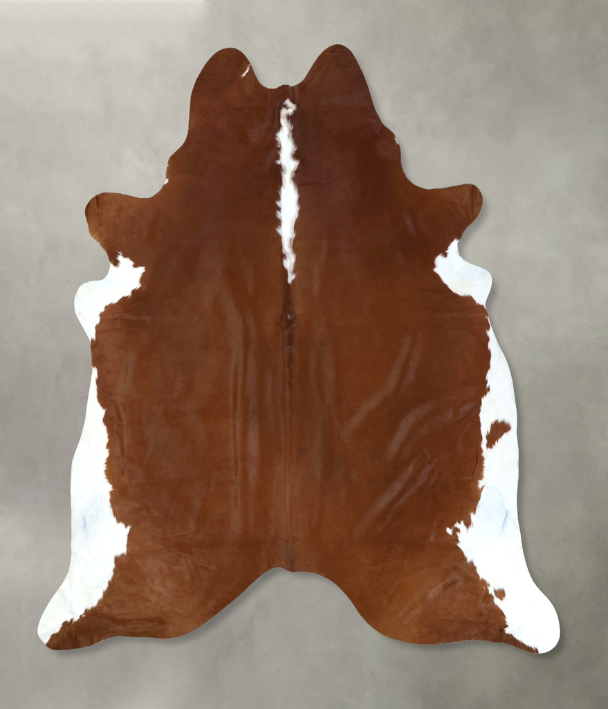 Hereford XX-Large Brazilian Cowhide Rug 7'9"H x 7'3"W #B19370 by Hudson Hides