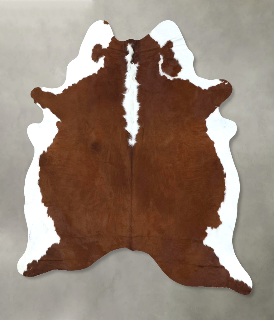 Hereford X-Large Brazilian Cowhide Rug 7'4"H x 6'3"W #B19371 by Hudson Hides