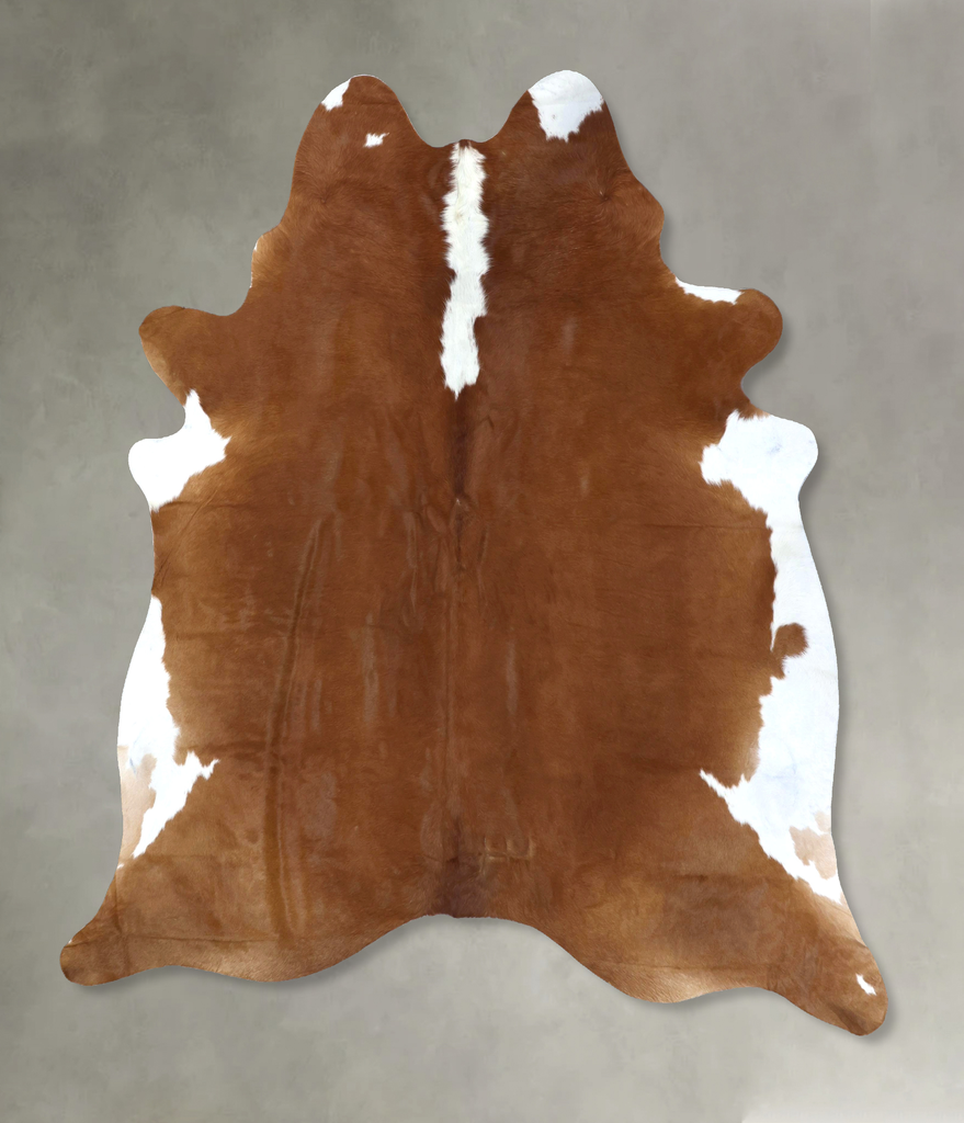 Hereford XX-Large Brazilian Cowhide Rug 8'2"H x 7'2"W #B19372 by Hudson Hides