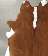 Hereford XX-Large Brazilian Cowhide Rug 8'2"H x 7'2"W #B19372 by Hudson Hides