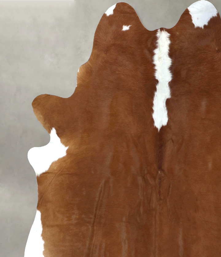 Hereford XX-Large Brazilian Cowhide Rug 8'2"H x 7'2"W #B19372 by Hudson Hides