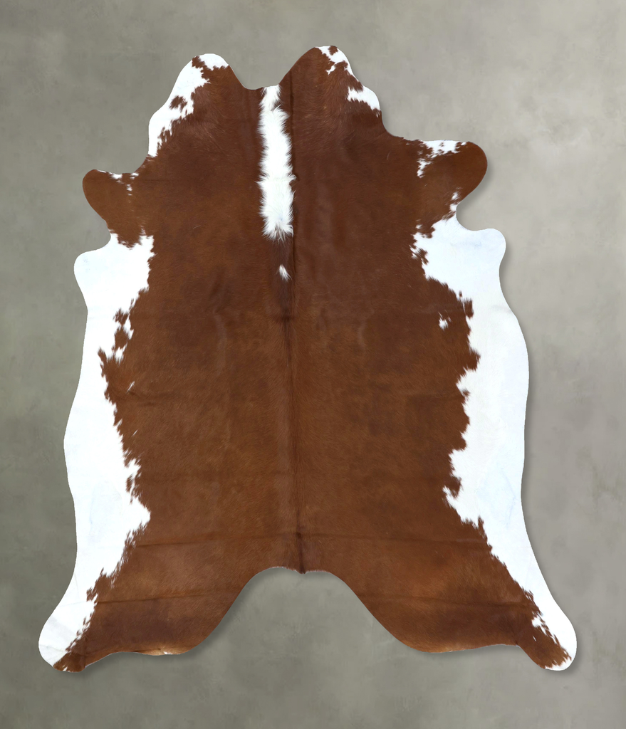 Hereford X-Large Brazilian Cowhide Rug 7'6"H x 6'7"W #B19376 by Hudson Hides