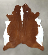 Hereford XX-Large Brazilian Cowhide Rug 7'11"H x 6'9"W #B19378 by Hudson Hides