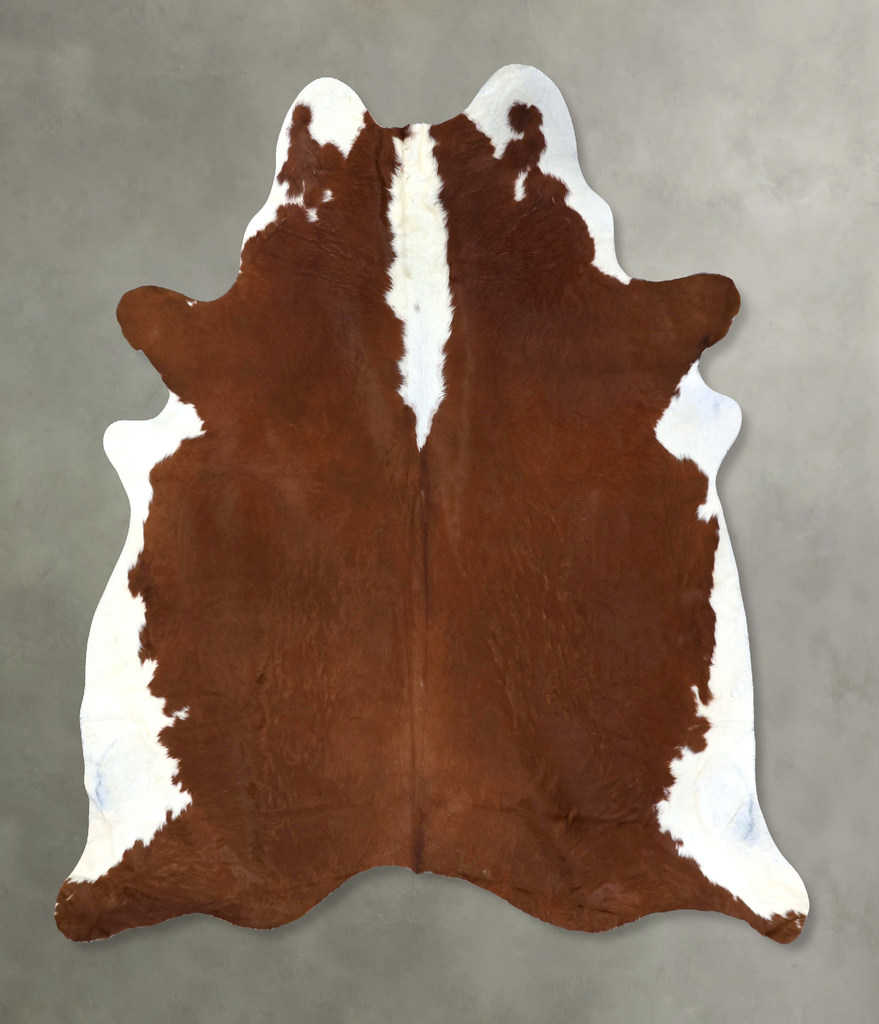 Hereford XX-Large Brazilian Cowhide Rug 8'2"H x 7'5"W #B19381 by Hudson Hides